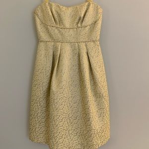 BCBGMaxAzria Strapless Jacquard Dress